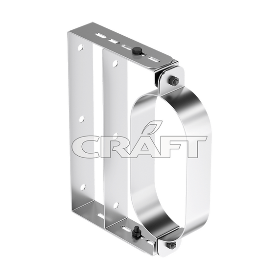 Крепление к стене для овала с удлинителем Craft Oval AISI 316L/нерж. 0,5 мм 1584