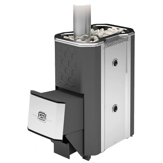 Сибирь-20 ЛРК (2.0) печь для бани нержавейка со встроенным т/о № 5