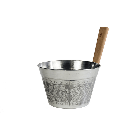 Ушат алюминиевый с тиснением, 5 л. 2800