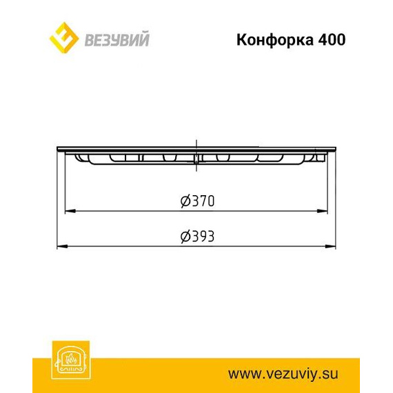 Конфорка ф400 4480