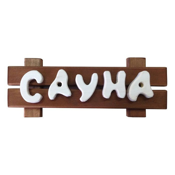 Табличка средняя с надписью "Сауна" 300