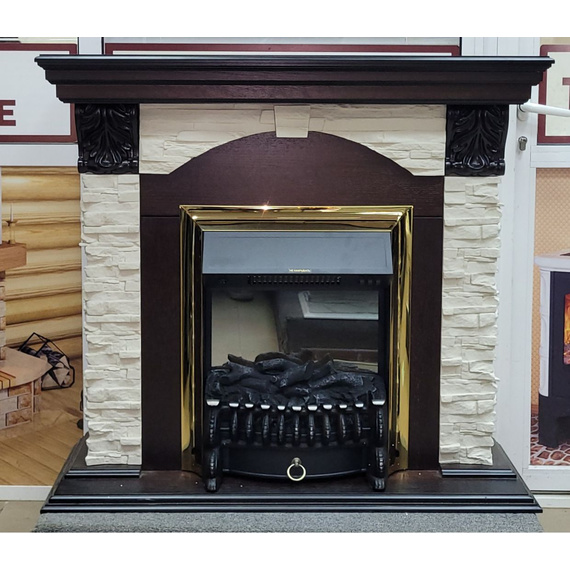 Электрокамин Dublin Lux AO с очагом Fobos Lux BR S 47230