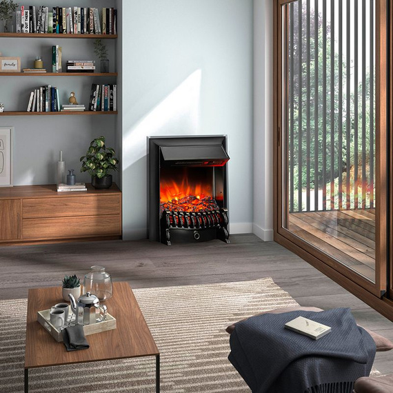 Электроочаг Fobos Lux Black RC с пультом 14300