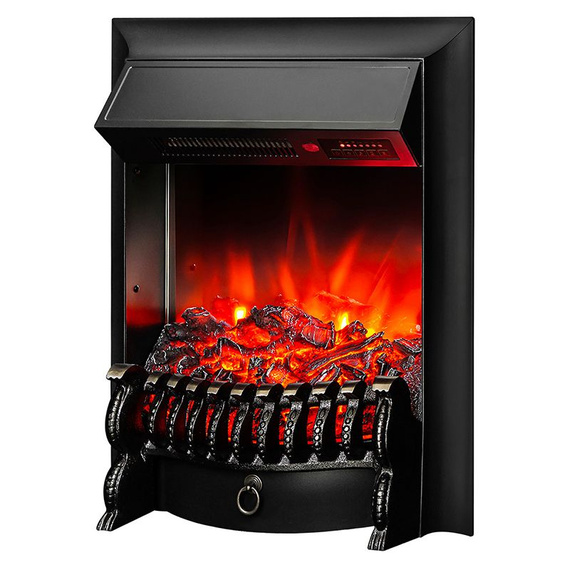 Электроочаг Fobos Lux Black RC с пультом 14300