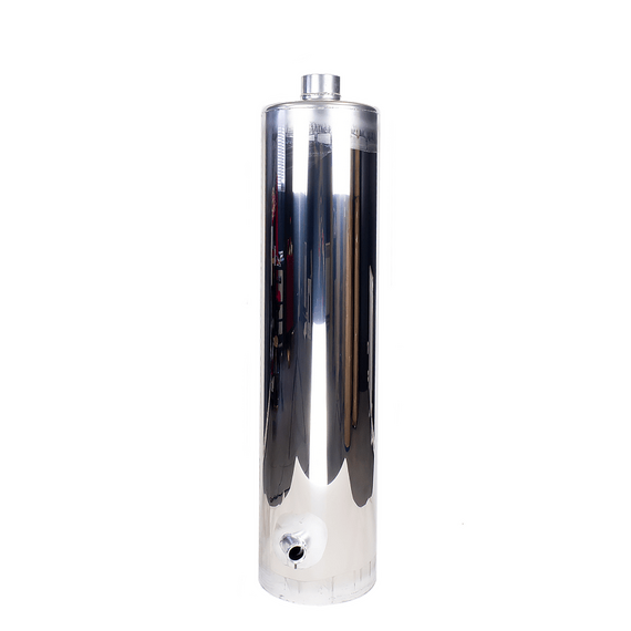 Бак на 90л. нержавейка для водогрейной колонки Титан/Ермак КВЛН 2.0 INOX (труба дымовая из нержавейки), штуцер под смеситель справа 23550