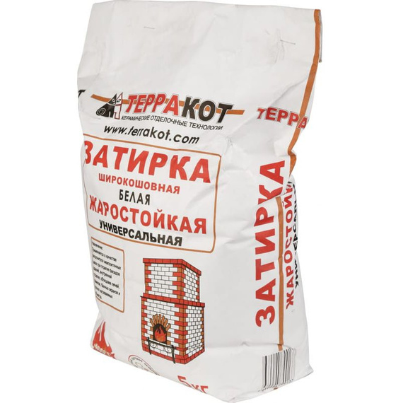 Затирка жаростойкая белая, 5 кг 671