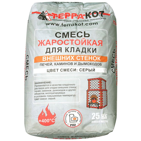 Смесь для кладки внешних стенок Терракот, 25 кг 979