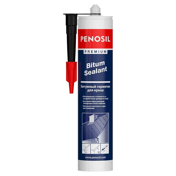 Герметик битумный для кровли Penosil Premium Bitum Sealant, 280 мл, чёрный 410