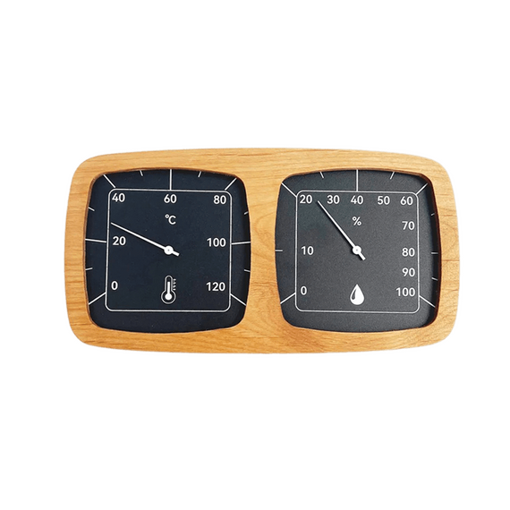 Термогигрометр ОЧКИ ТН-28 (термированная ольха) 2700