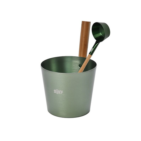 Набор OXY-M-2 DARK GREEN Ушат 5л + черпак 0,2л ручки бамбук 4900