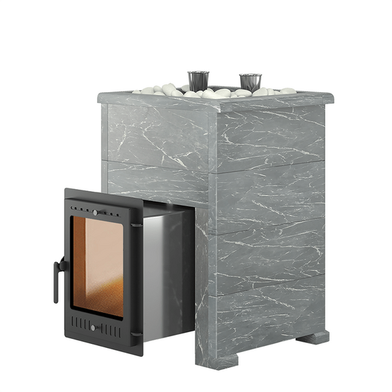 Эверест Steam Master 30 INOX печь банная нержавейка в облицовке Талькохлорит, S-40 158990