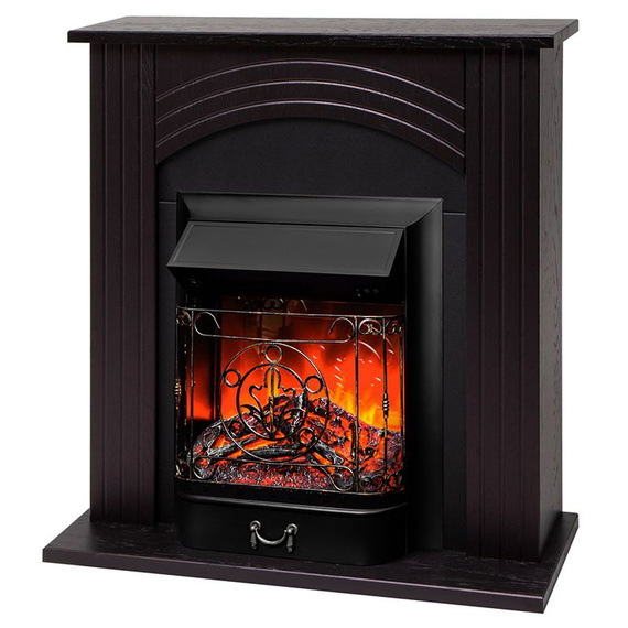 Электрокамин Hanna STD DN с очагом Majestic Lux Black 44080