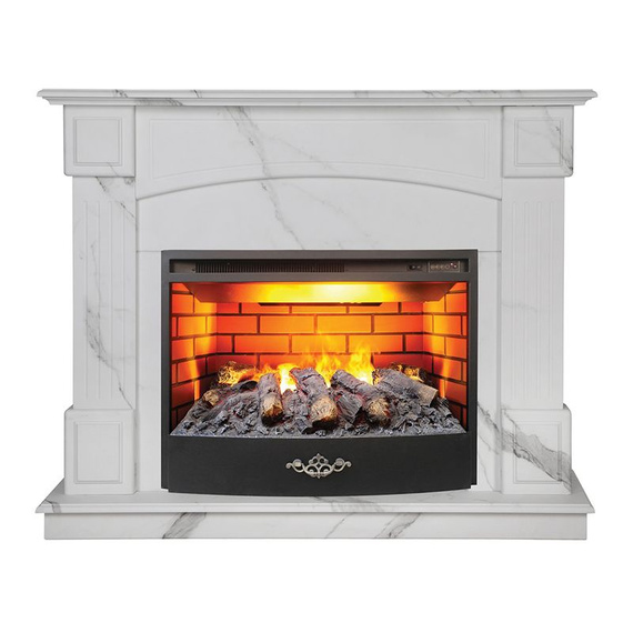 Электрокамин Carolina Marble 25,5 WT-F512 с очагом 3D Firestar 25,5 139630