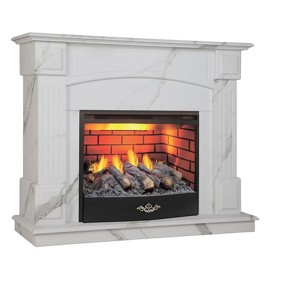 Электрокамин Carolina Marble 25,5 WT-F512 с очагом 3D Firestar 25,5 139630