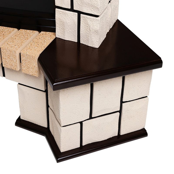 Угловой электрокамин Stone Corner 25,5 AO c очагом 3D FireStar 25,5 152230