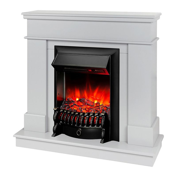 Электрокамин Selena STD GR с очагом Fobos Lux Black RC 43660