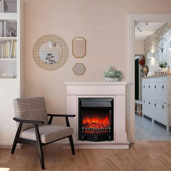 Электрокамин Selena STD PN с очагом Fobos Lux Black 42610