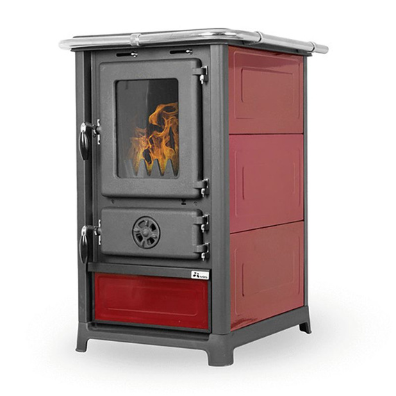Olymp Plus Dark Red/L печь-камин до 170м3 101855