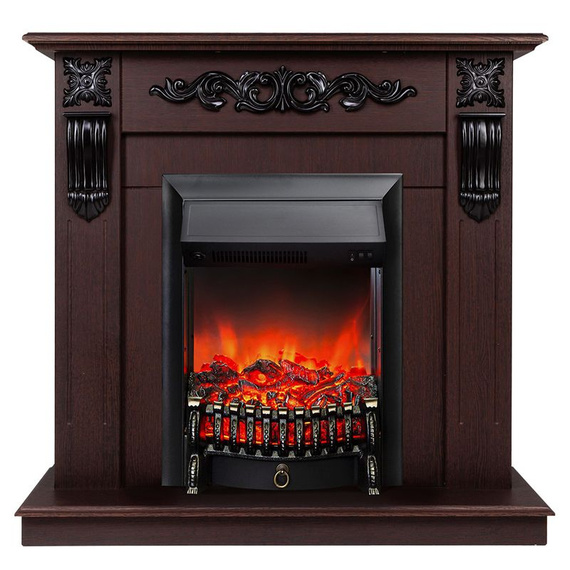 Электрокамин Dominica DN с очагом Fobos Lux Black 46810