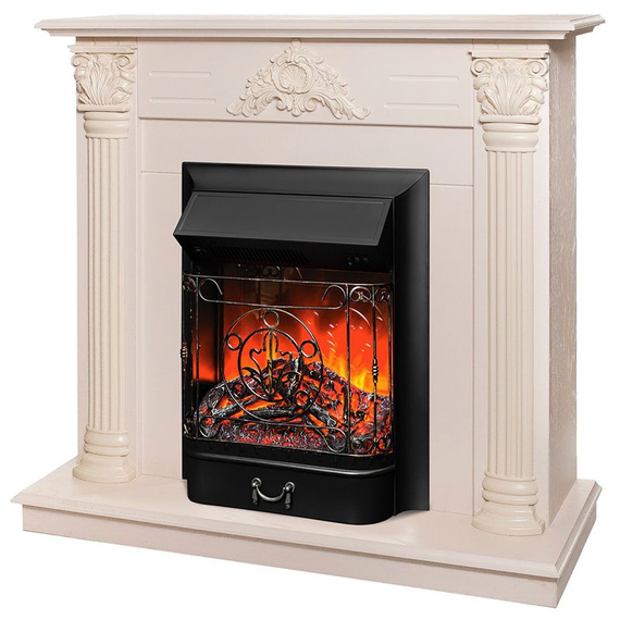 Электрокамин Stefania WT-F612 с очагом Majestic Lux Black 45130