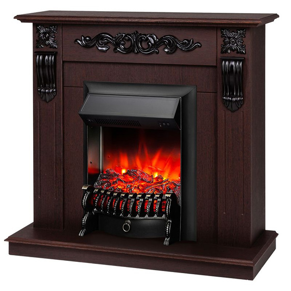 Электрокамин Dominica DN с очагом Fobos Lux Black 46810