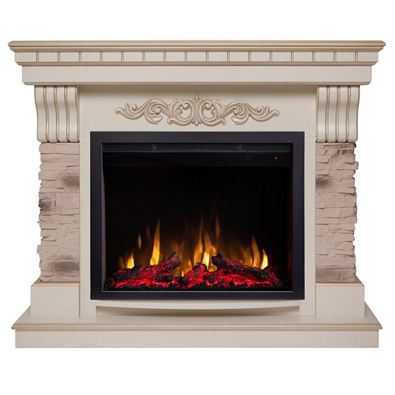 Электрокамин Marseilles Luxe 25,5 WT с очагом Saphir 25,5 90910