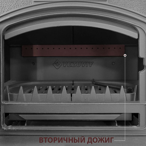 KZ-14 S печь-камин чугунный антрацит 87990