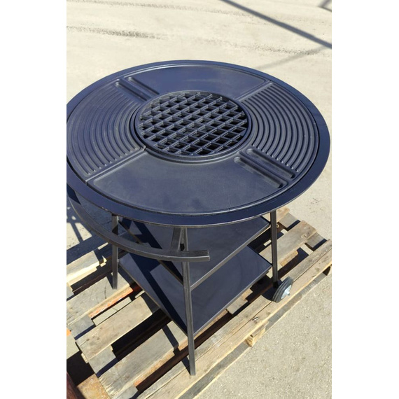 Чугунный Fantastic Grill Везувий Ø 700 (чаша+подставка+плита Gurman Ø700+крышка) 35810
