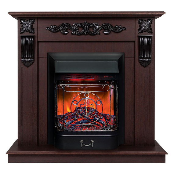 Электрокамин Dominica DN с очагом Majestic Lux Black RC 47860
