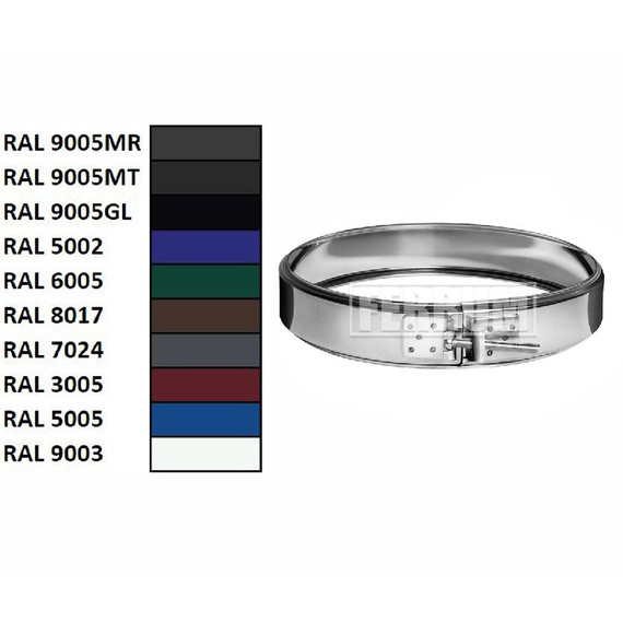 Хомут обжимной (430/0,5мм + нерж.) RAL 356