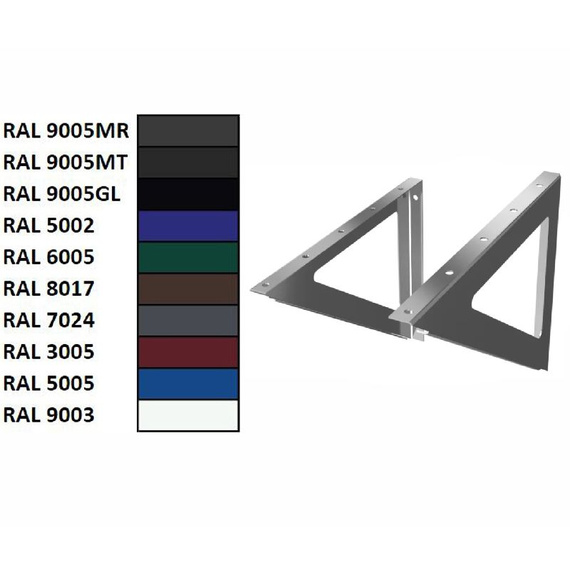 Консоль (2 шт.) (AISI 430/1,5мм) RAL 1720