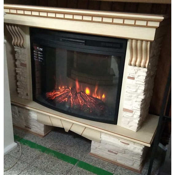 Электрокамин Sorento 33 WT c очагом FireSpace 33 с LED подсветкой 95530