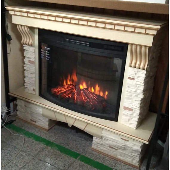 Электрокамин Sorento 33 WT c очагом FireSpace 33 с LED подсветкой 95530