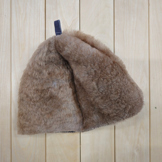 Шапка для бани из Овчины коричневая 2700