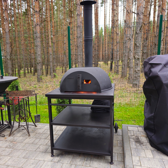 Садовая чугунная печь Legenda Garden с чугунным основанием 55490