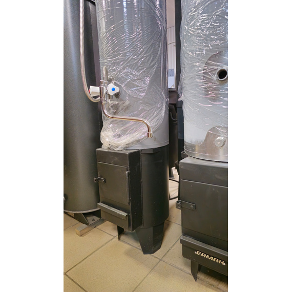 Водогрейная колонка на дровах Ермак 90л. КВЛН 2.0 INOX (С) левая 39400
