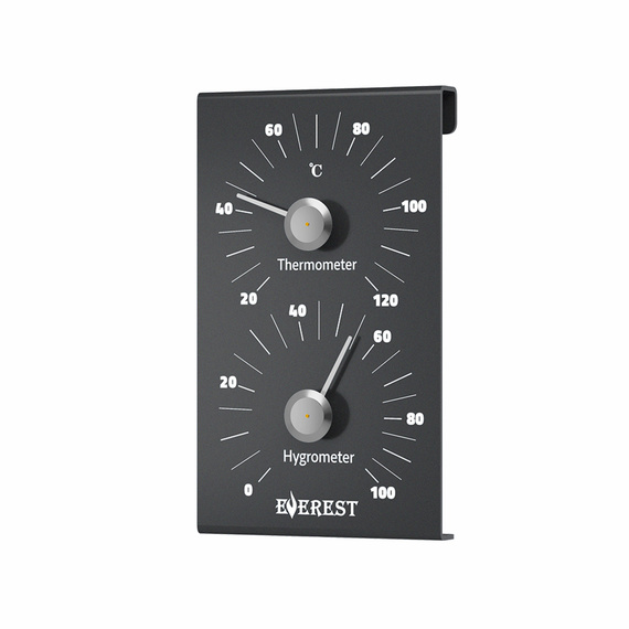 Термогигрометр Everest Line Black алюминий ( TG-23 ) 1645