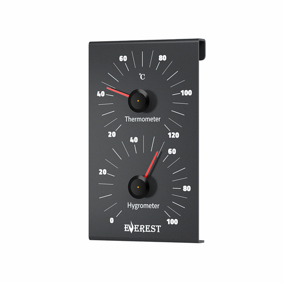 Термогигрометр Everest Dark алюминий ( TG-31 ) 1645