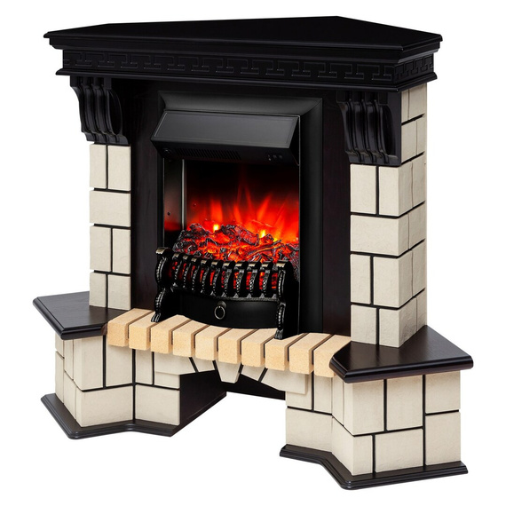 Угловой электрокамин Stone Corner STD AO с очагом Fobos Lux BL 45580 Угловой электрокамин Stone Corner STD AO с очагом Fobos Lux BL 45580