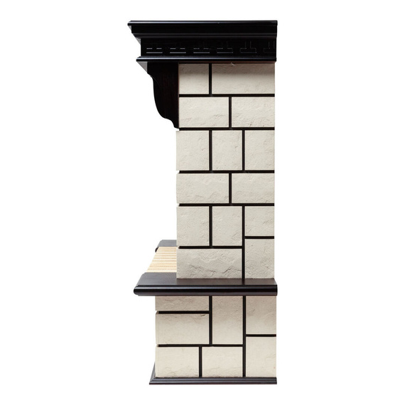 Электрокамин Stone STD AO с очагом Fobos Lux Black RC 43000