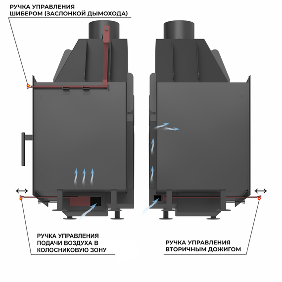 Aston 800 каминная топка стальная 15кВт 78990