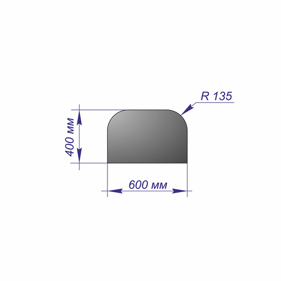 Лист предтопочный Бронза 400*600*1 (R135) 1650