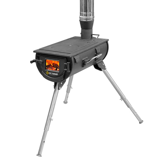 Печь "Везувий Travel" походная из чугуна 21390