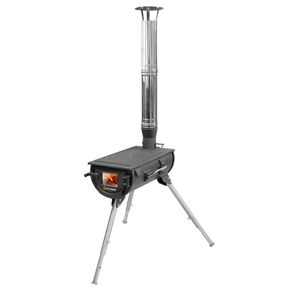 Печь "Везувий Travel" походная из чугуна 21390