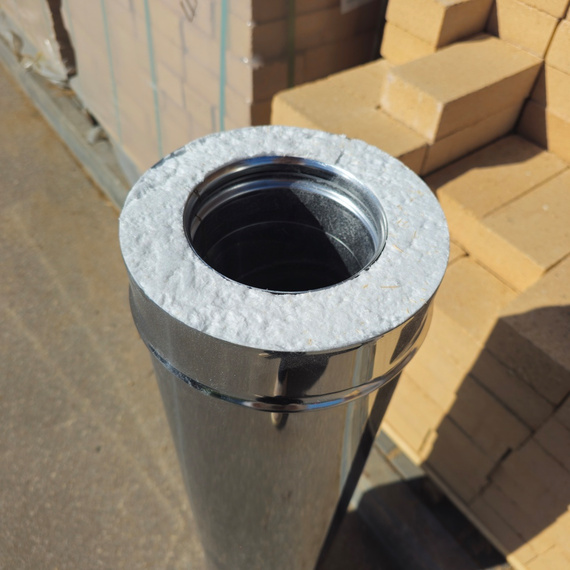 Сэндвич 1,0м (304/0,8мм + нерж.) ceramics Ø150х210 8303