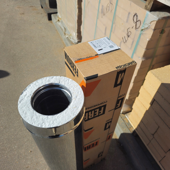 Сэндвич 1,0м (304/0,8мм + нерж.) ceramics Ø150х210 8303