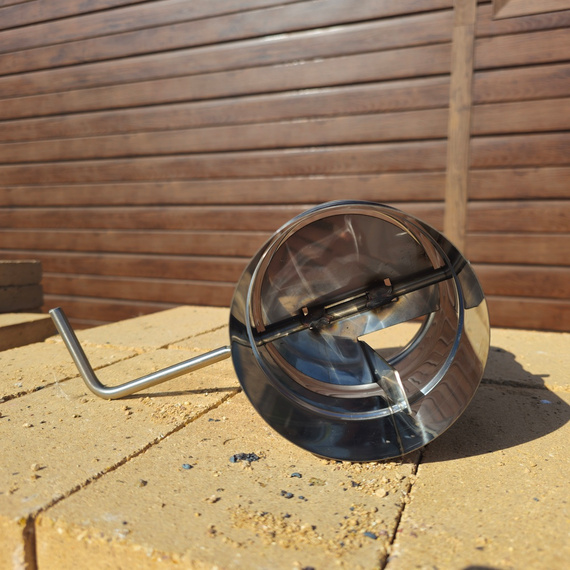 Шибер поворотный AISI 430/ нерж. 0,8 мм Ferrum 1200