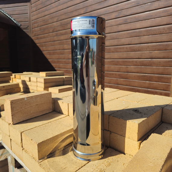 Дымоход Ferrum 0,5 м AISI 430/ нерж. 0,5 мм 607