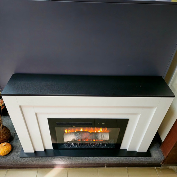 Электрокамин Simile​ WT с очагом Mirage 25, звуковая имитация 43300