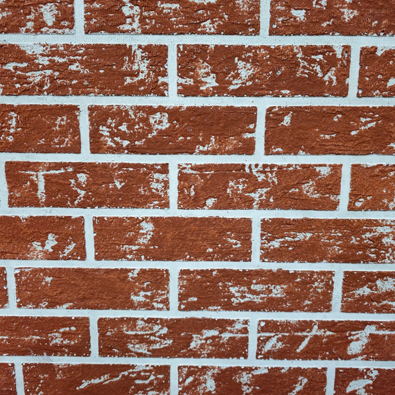 Плита огнеупорная ОгнеупорOff декор красный кирпич 1200х800х10 мм 3700